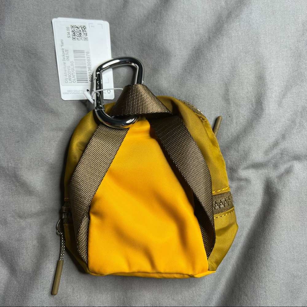 Lululemon City Adventurer Backpack Nano Mini NWT Clementine Gold Spice - Picture 8 of 16